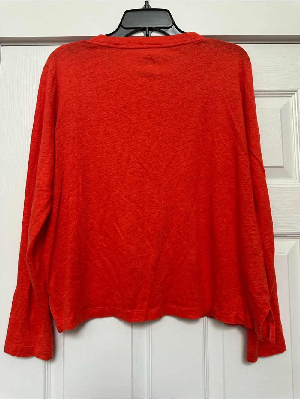 J Crew Women’s Long-Sleeve Pocket Tee - Red